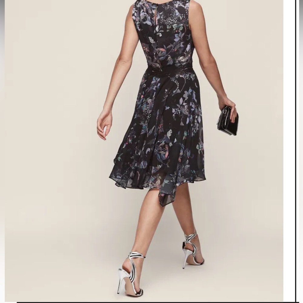 Reiss Peony Multi Printed Dress Size 2 - Picture 2 of 10